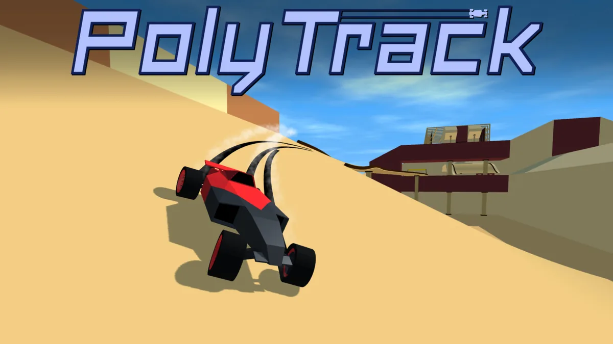 Official CrazyGames cover image for PolyTrack